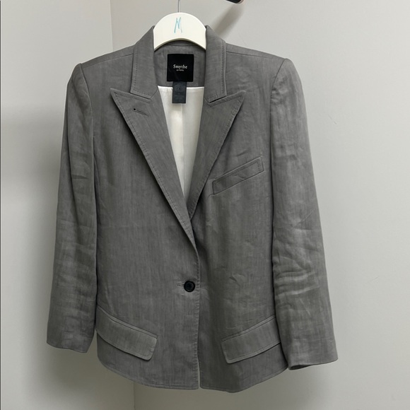 Smythe Jackets & Blazers - Smythe Charcoal Single-Button Blazer